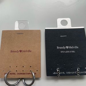 Brandy Melville Silver Earnings Bundle